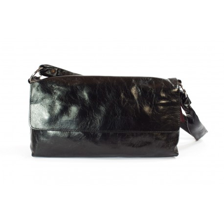 Mała torebka skórzana EVER Black