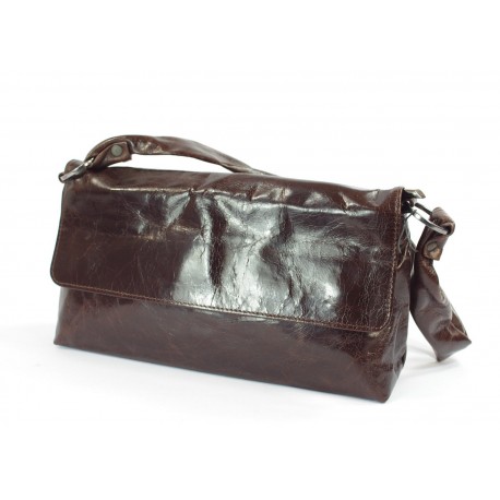 Mała torebka skórzana EVER Brown