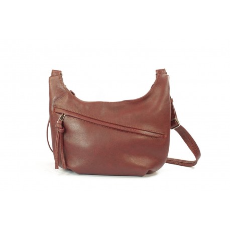 Mała torebka skórzana Ever Bordo